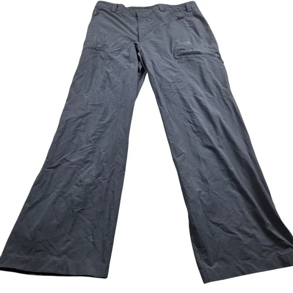 North Face Pants Mens 38x32.5 Gray Hiking Outdoor Nylon Stretch
